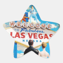 Las Vegas Wedding Invitation Sticker