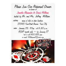 Las Vegas Wedding Rehearsal Dinners Personalized Invites