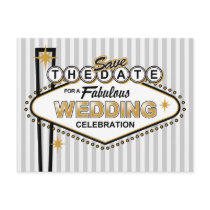 Las Vegas Wedding STD Postcard