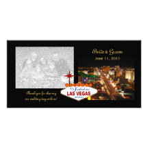 Las Vegas Wedding Thank You Photo Cards