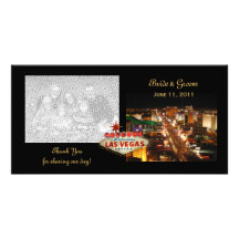 Las Vegas Wedding Thank You Photo Cards