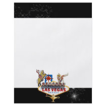 Las Vegas Welcome Sign On Starry Background Flyer