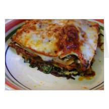 Lasagna Food Greeting Cards