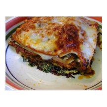 Lasagna Food Postcards