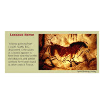 Lascaux Horse Custom Rack Card