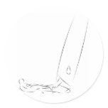 laser flat sticker