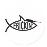 Laser Ichthys Sticker