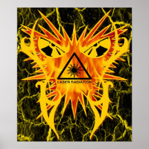 Laser Radiation Music Print and Poster