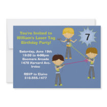 Laser Tag Birthday Party Invitation