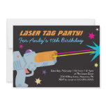 Laser Tag Birthday Party Invitations