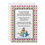 Laser Tag Girls Invitations: Retro