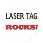 Laser Tag Rocks Sticker