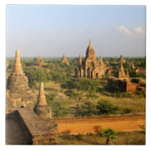 L'Asie, Myanmar (Birmanie), Bagan (païen). Divers Carreaux En Céramique
