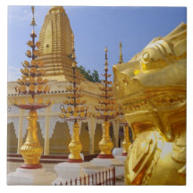 L'Asie, Myanmar (Birmanie), Bagan (païen). Le Shwe Carreaux En Céramique