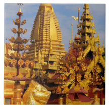L'Asie, Myanmar (Birmanie), Bagan (païen). Le Shwe Carreau En Céramique