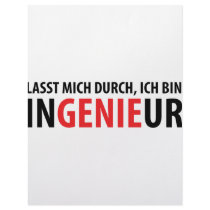 Lasst mich durch ich bin Ingenieur Customized Letterhead