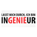 Lasst mich durch ich bin Ingenieur photo cards