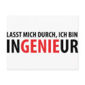 Lasst mich durch ich bin Ingenieur postcards