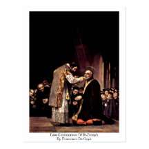 Last Communion Of St.Joseph By Francisco De Goya Postcards