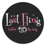 Last Fling Before The Ring stickers