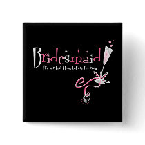 Last Fling Bridesmaid Pin