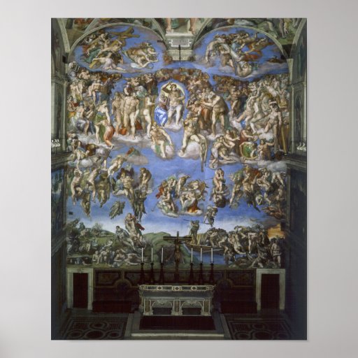 Last Judgement, Michelangelo Poster