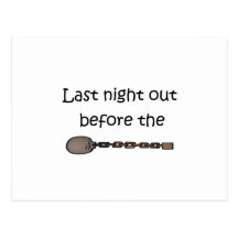 Last Night Out Postcard