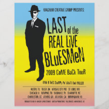Last of the Real Live Bluesman Tour flyers