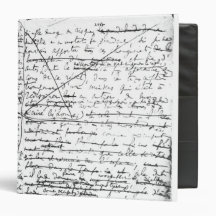 Last page of 'A la Recherche du Temps Perdu' 3 Ring Binder