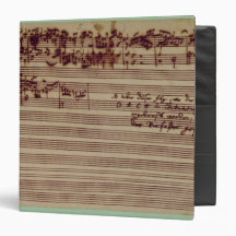 Last page of The Art of Fugue, 1740s Binders