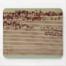 Last page of The Art of Fugue, 1740s Mouse Pad