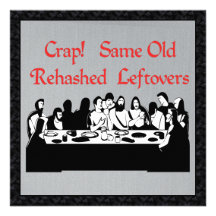 Last Supper Leftovers Custom Invites