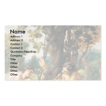 Lasterallergorie By Correggio Business Card
