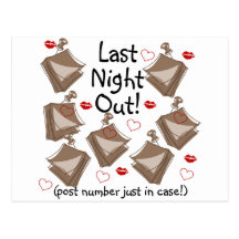 LASTNIGHTOUTPOSTNUMBER POST CARDS