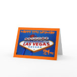 LasVegas_Sign, HAPPY 21ST BIRTHDAY, HAPPY 21ST ... Card