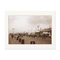 Late Afternoon Boardwalk (Coney Is., NY) postcard