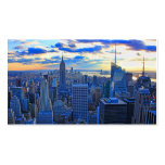 Late afternoon NYC Skyline as sunset approaches W Business Cards