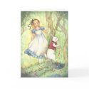 Late - Alice in Wonderland Greeting Card