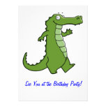 Later Gator Birthday Party Personalized Announcements