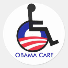 latest, OBAMA CARE Round Stickers
