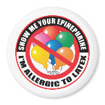 Latex Allergy Fridge Magnets