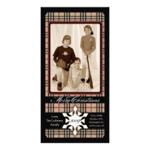 Lathrum Plaid Holiday Traditions Photo Card Template