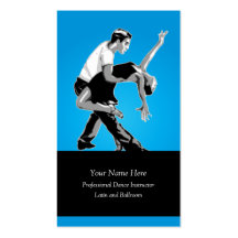 Latin and Ballroom Dance Instructor Business Card