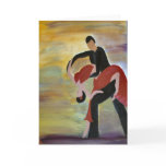 Latin Ballroom Dancers Card