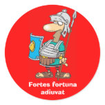 Latin: Fortes fortuna adiuvat stickers