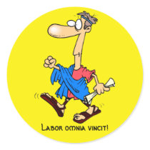 Latin: Labour omnia vincit!
