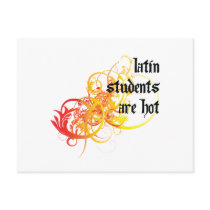 Latin Students Are Hot Postcards