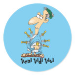 Latin: Veni vidi vici stickers