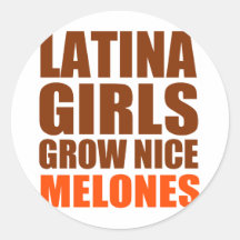 LATINA GIRLS ROUND STICKERS