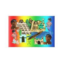 Latino America Wrapped Canvas